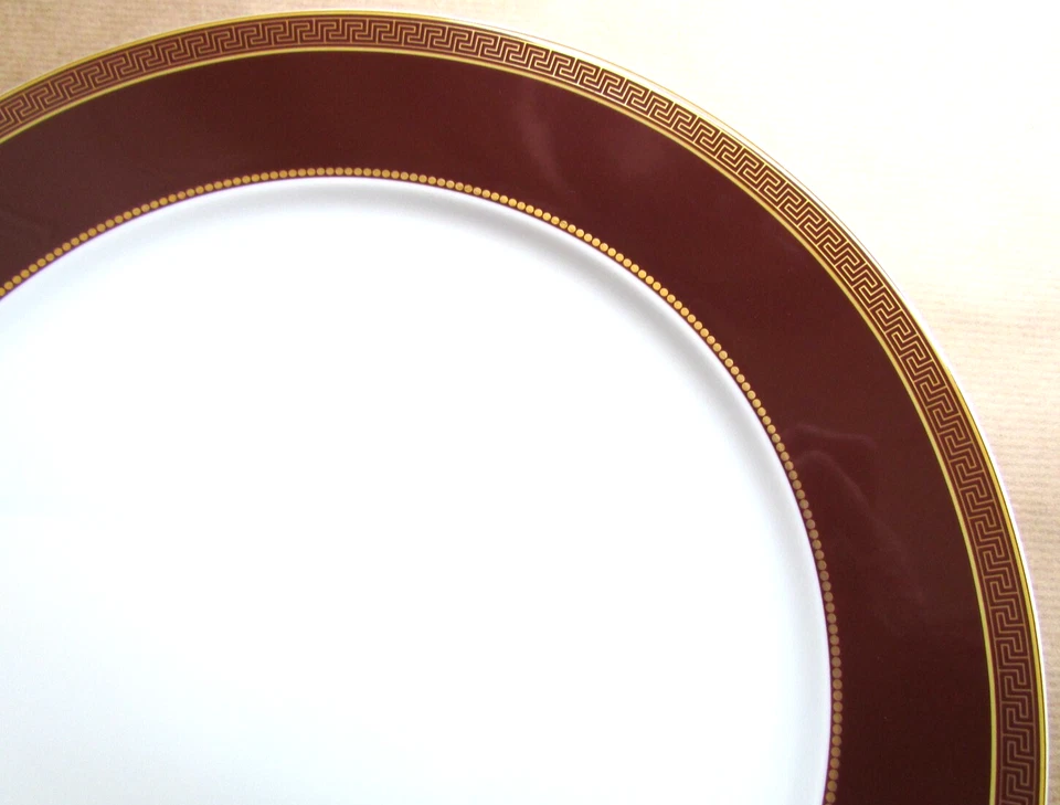 ROSENTHAL VERSACE MEDAILLON MEANDRE MARRON 121/4" SERVICE (LADEGERÄT) TELLER (11886)