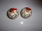 Lenox Christmas Ball Ornament Salt and Pepper Shakers w/Red Rhinestones-Set of 2 — photo 3
