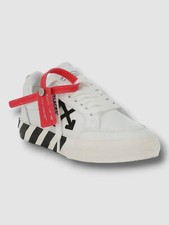 $319 Off-White Unisex Kid's White Low Top Vulcanized Sneaker Shoe Sz EU 26/US 9