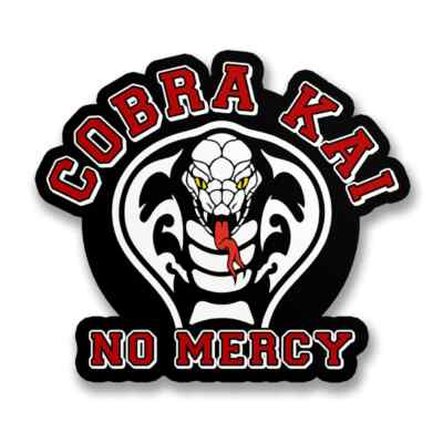 Cobra Kai No Mercy Karate Kid Dojo TV Serie 9cm Sticker Aufkleber