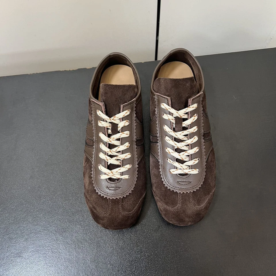 Tenis de cuero Dries VanNoten suela suave con cordones zapatos informales mujeres hombres zapatos Foto 4 de 4