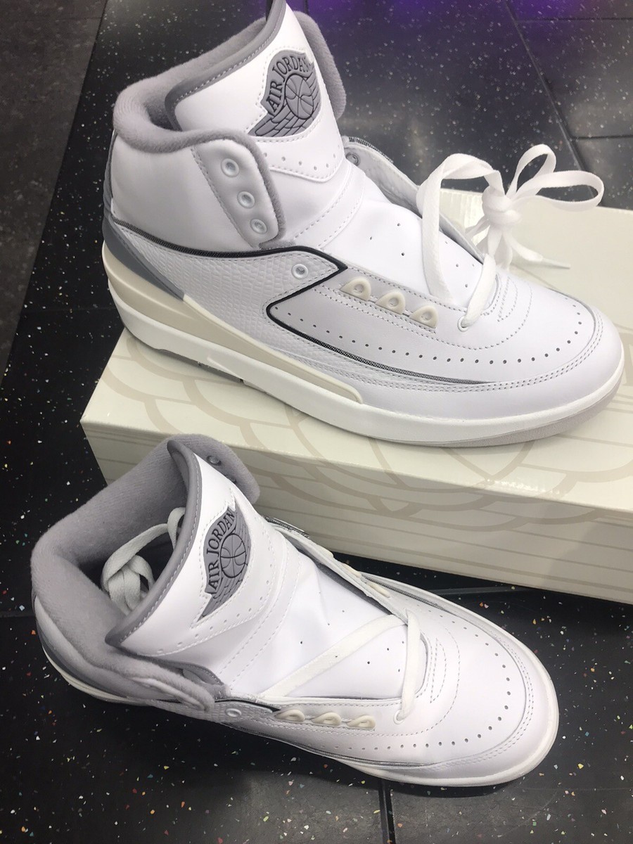 Nike Air Jordan 2 Retro White Cement Grey Sail Black DR8884-100
