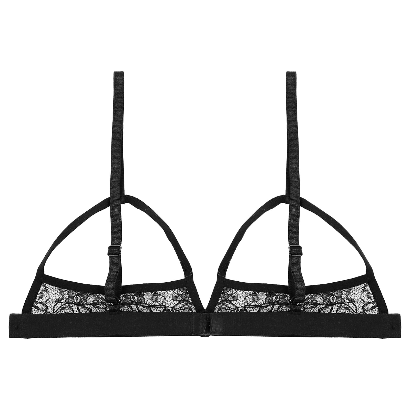 Womens Sexy Lace Lingerie Bra Halter Neck Bralette Crop Tops Party Gogo