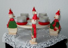 ADVENTSKRANZ - SCHNEEMANN - HOLZ - DÄNISCHES DESIGN