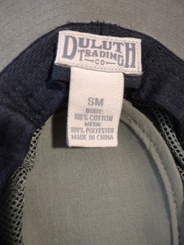 Duluth Trading Co Safari /Bucket Hat Mesh size SM. army green New without tags - Picture 3 of 4