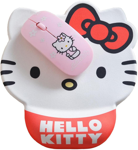 Cute Hello Kitty Mouse Pad Wrist Support, Hello Kitty Desk Accessories Office Su