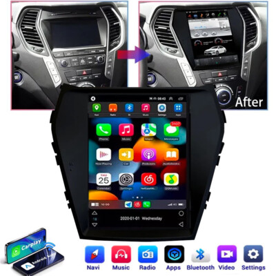 64GB Android 13 Car Stereo Radio For Hyundai Ix45 Santa Fe 2013-17 Carplay 9.7''