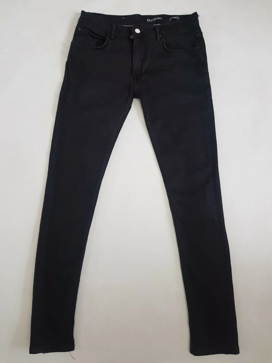 Mens super hotsell skinny black jeans