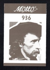 George Custer Military General Vintage 1987 Motto Game Trivia Card #936