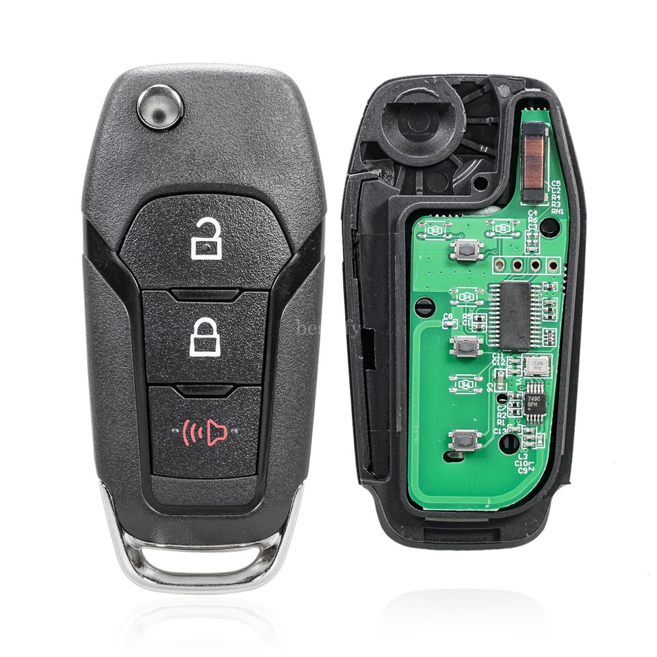 2 Remote Flip Key Fob For 2015 2016 2017 2018 2019 2020 Ford F-150 F ...