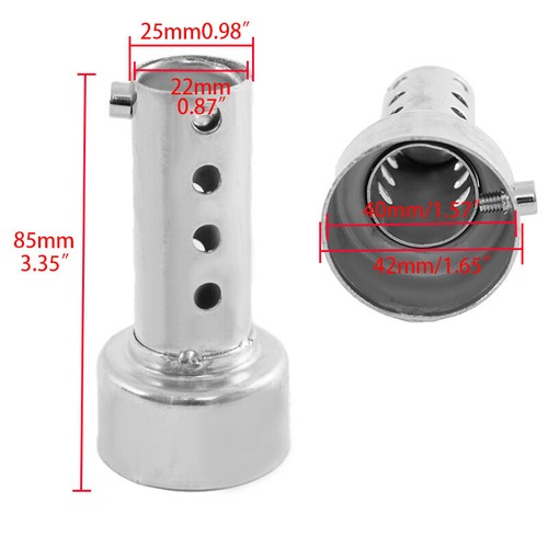 Motorcycle Exhaust Muffler DB Killer Silencer Pipe Insert Removable Fits 42mm - Picture 5 of 10