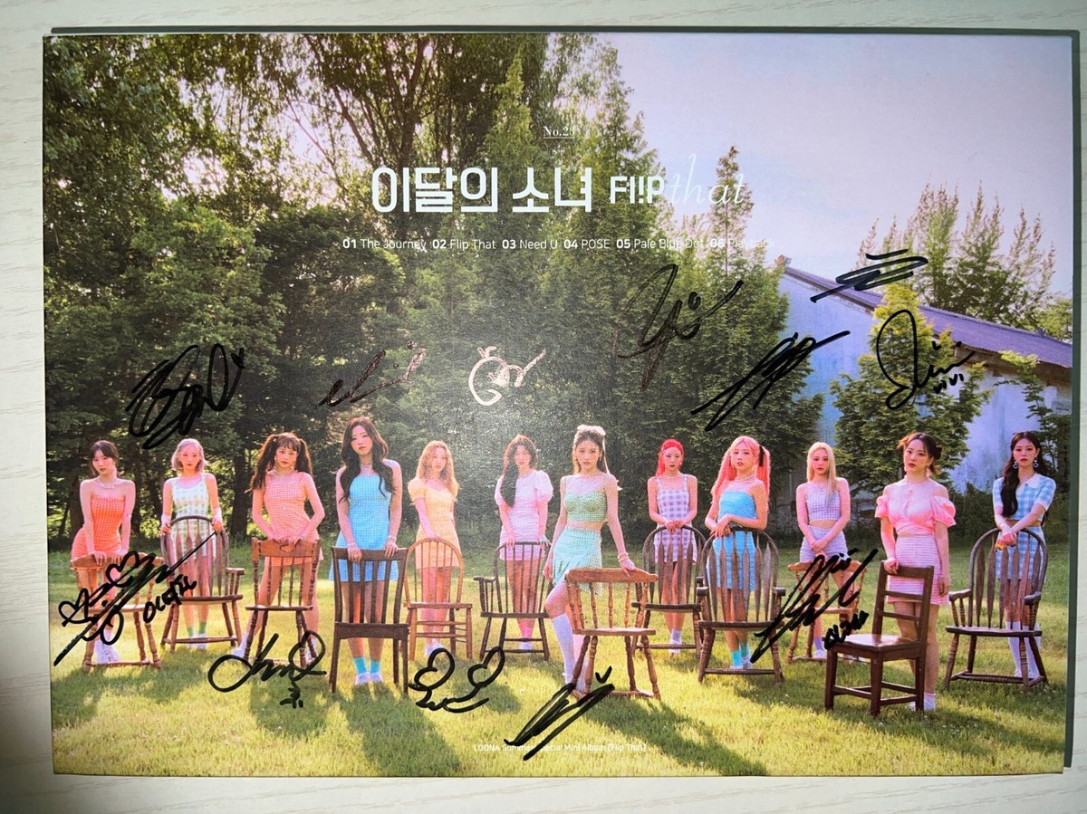 LOONA [Flip That] Autographed Signed Promo Album Mint | eBay
