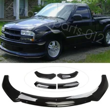 Gloss Black Car Front Bumper Spoiler Lip Splitter Body Kits For Chevrolet Chevy