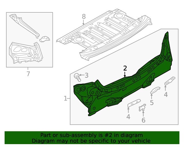 NEW OEM Mazda Body Rear End Panel GHK170750A Mazda 6 2018
