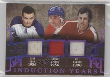 2017-18 Leaf ITG Used Induction Years Purple 1/7 Dave Keon Serge Savard HOF 7i6