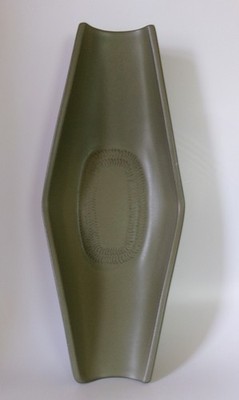 DENBY CHEVRON SELLERIE - BROTSCHALE 335mm LANG - GUTER ZUSTAND