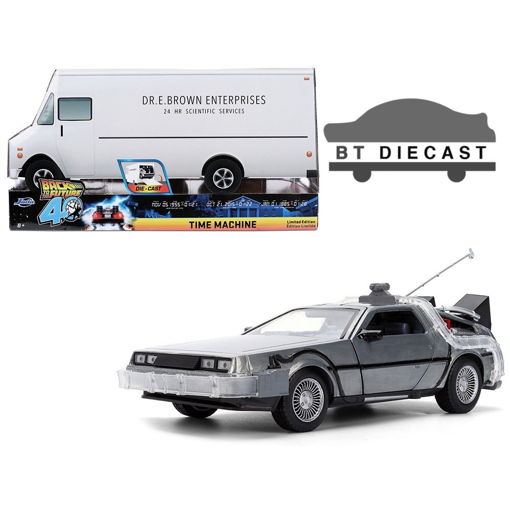 JADA BACK TO THE FUTURE 40 YEARS EDITION TIME MACHINE DMC DELOREAN