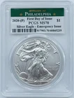 Photo of a 2020-P American Silver Eagle from an eBay listing that sold on Jan 24, 2026