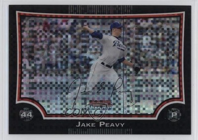 2009 Bowman Chrome X-Fractor 24/250 Jake Peavy #146 11bi
