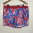 Columbia PFG Shorts Mens L Blue Red Omni Shade Fishing Swim Trunks Graphic — photo 1