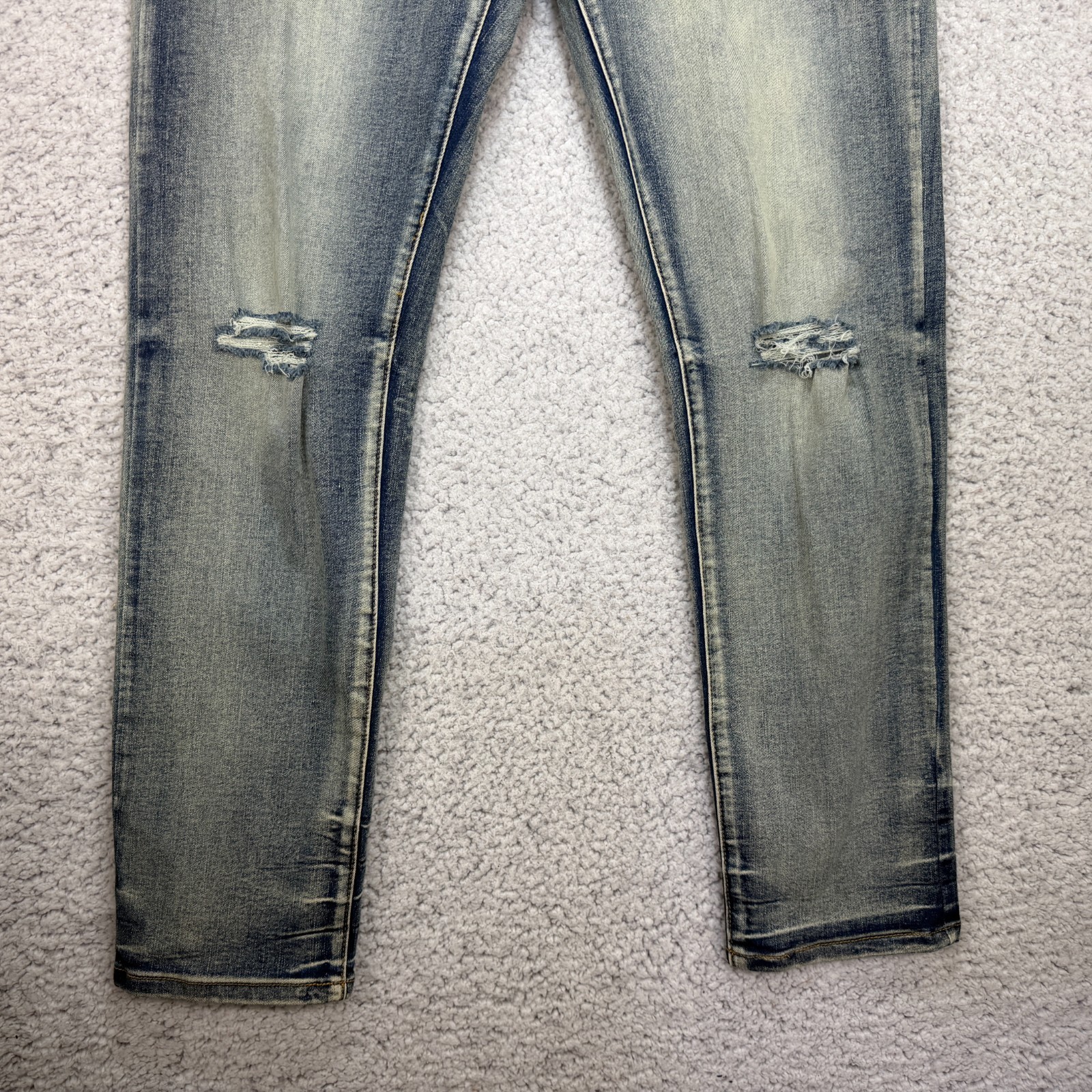 Rue21 Skinny Supreme Flex Distressed Jeans 32x32 Rue 21 Holes Blue Denim Faded thumbnail 3