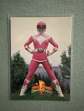 Power Rangers The New Season 1994 Pink Power Card Kimmy The Pink Ranger Card 35