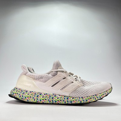 adidas UltraBoost 5.0 DNA White Mosaic Boost Running Shoes GY4525 Men's Size 11