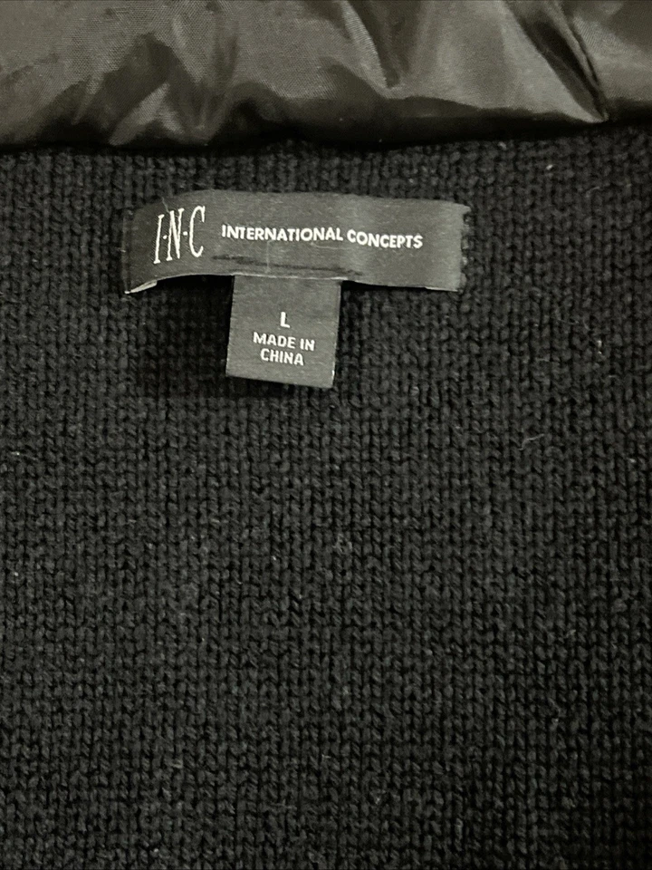 Chaqueta acolchada tejida con capucha Inc International Concepts para hombre... #355 Foto 3 de 4