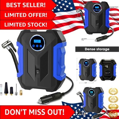 Efficient 12V Digital Tire Inflator - Fast 35L/min Air Flow & Auto Shut-off