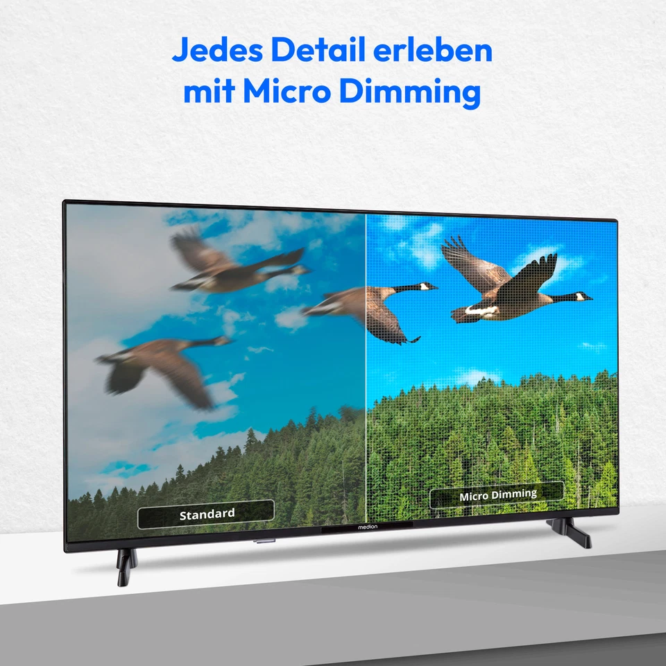 MEDION P8322500 32 Zoll FHD Fernseher Android TV Smart TV HD Triple Tuner PVR - Bild 3 von 4