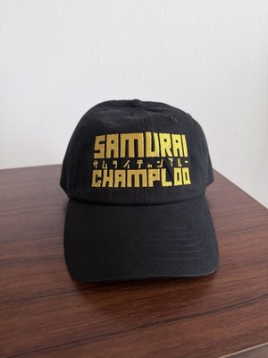 Samurai Champloo Anime Embroidered Strapback Hat Black Yellow Adult Adjustable