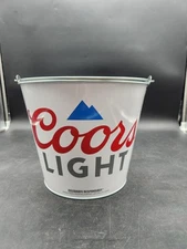 NOS Coors Light Ice Bucket 2023 Metal Tin Golden Co New Beer Made To Chill