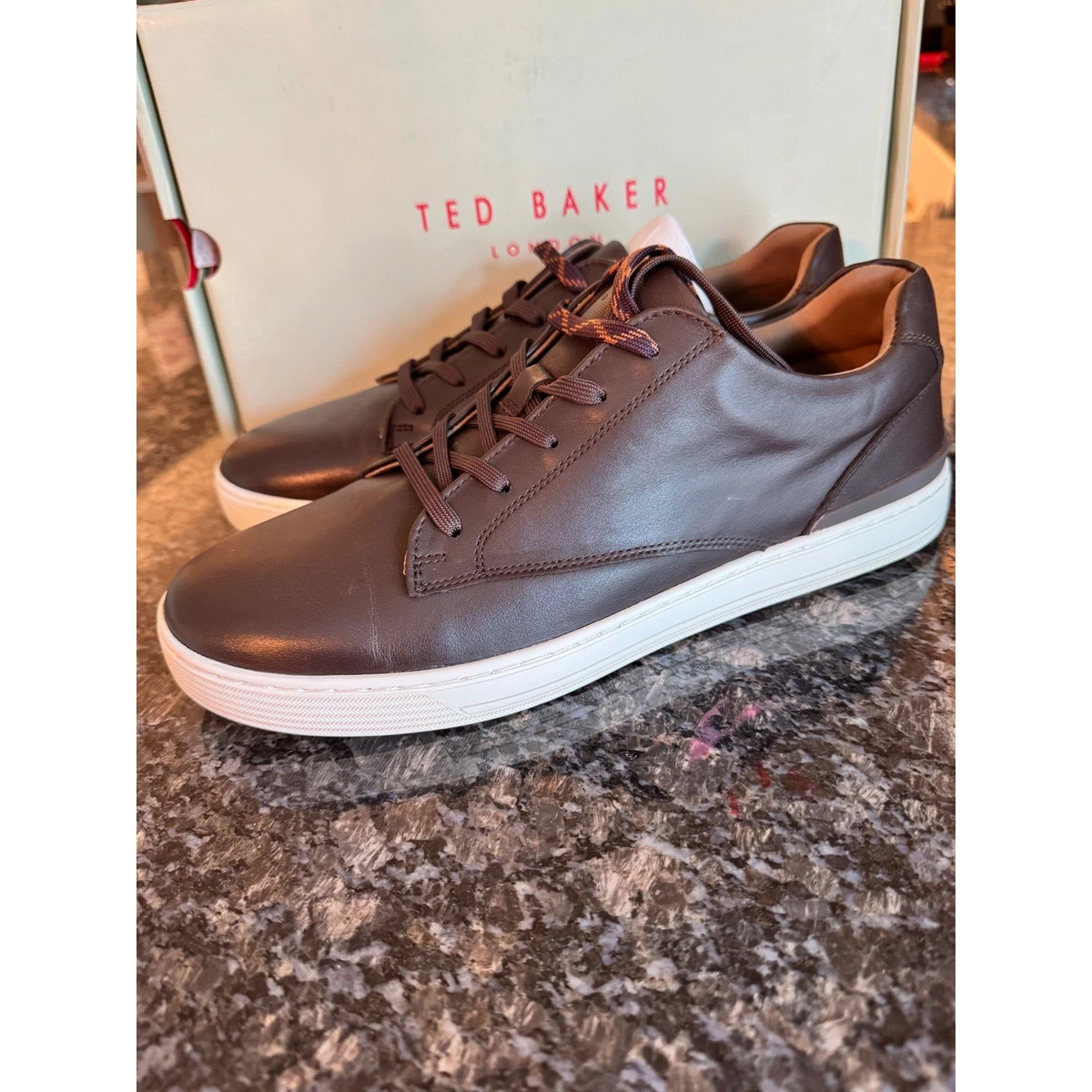 Ted Baker Leather Upper Solid Casual Shoes for Men for sale  display picture 2