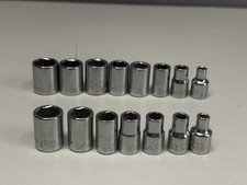 Craftsman 14 Drive Socket Set 15pc Sae Metric 6pt Ee Series Made In Usa Craftsman 14 Drive Socket Set 15pc Sae Metric 6pt Ee Series Made In Usa