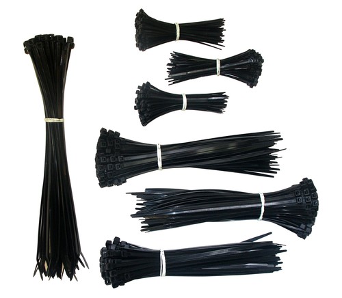 ZipIts 650 Pieces Cable Tie Assortment 4-in, 8-in, and 11-in, Black UV Resist... - Picture 2 of 8