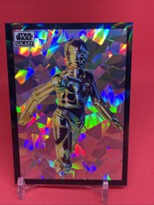 2022 topps chrome star wars galaxy atomic refractor parallel #8 c-3po /150