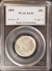 1893  *P* BARBER SILVER  QUARTER - PCGS - FREE SHIPPING!