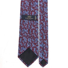 Brooks Brothers 346 Mens Pure Silk Paisley Tie Burgundy Blue Made in USA Preppy
