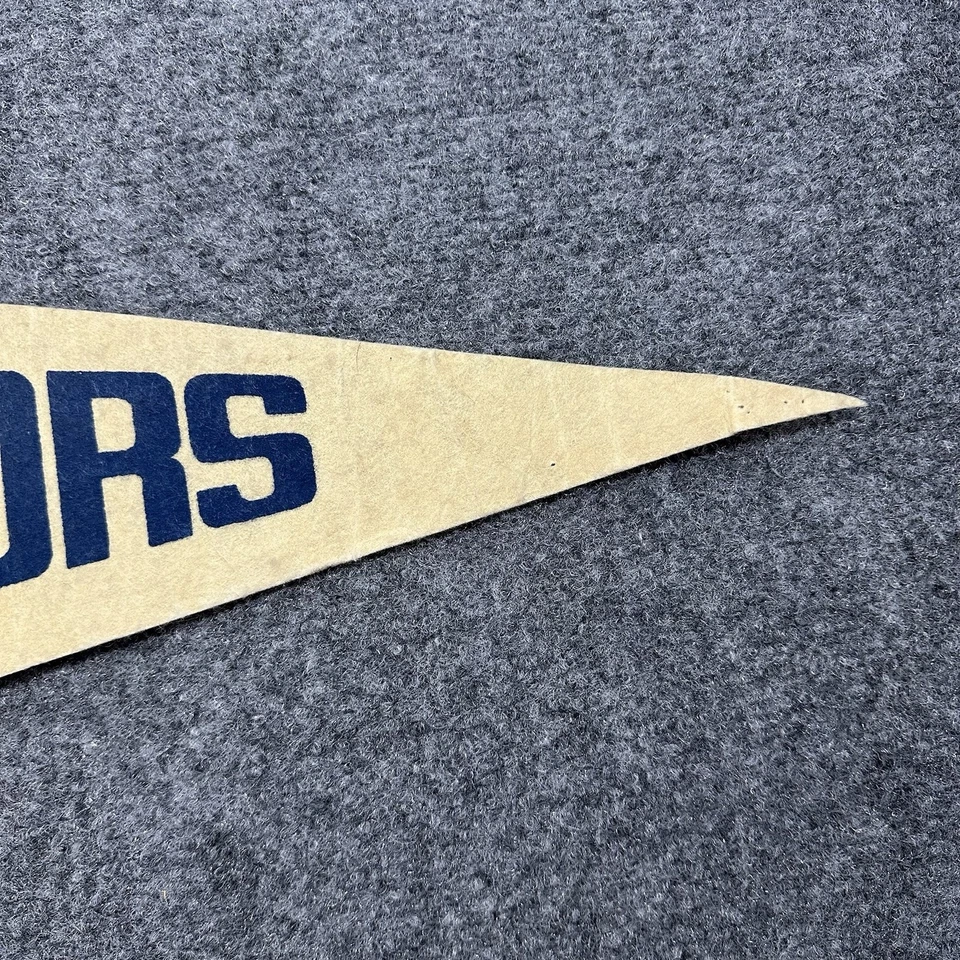 Banderín tamaño completo vintage de los Golden State Warriors de la NBA de los años 80 12”x 30” - raro Foto 3 de 4