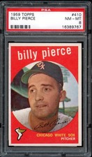 BB - 1959 Topps - #410 - Billy Pierce - PSA 8 - NM-MT