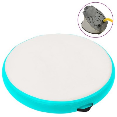 Air Turnmatte Track Tumbling Matte Aufblasbare Mit Pumpe 100x100x10 Cm PVC Grün