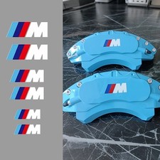 6pcs Car Brake Caliper Sticker Heat Resistant Decals For Bmw