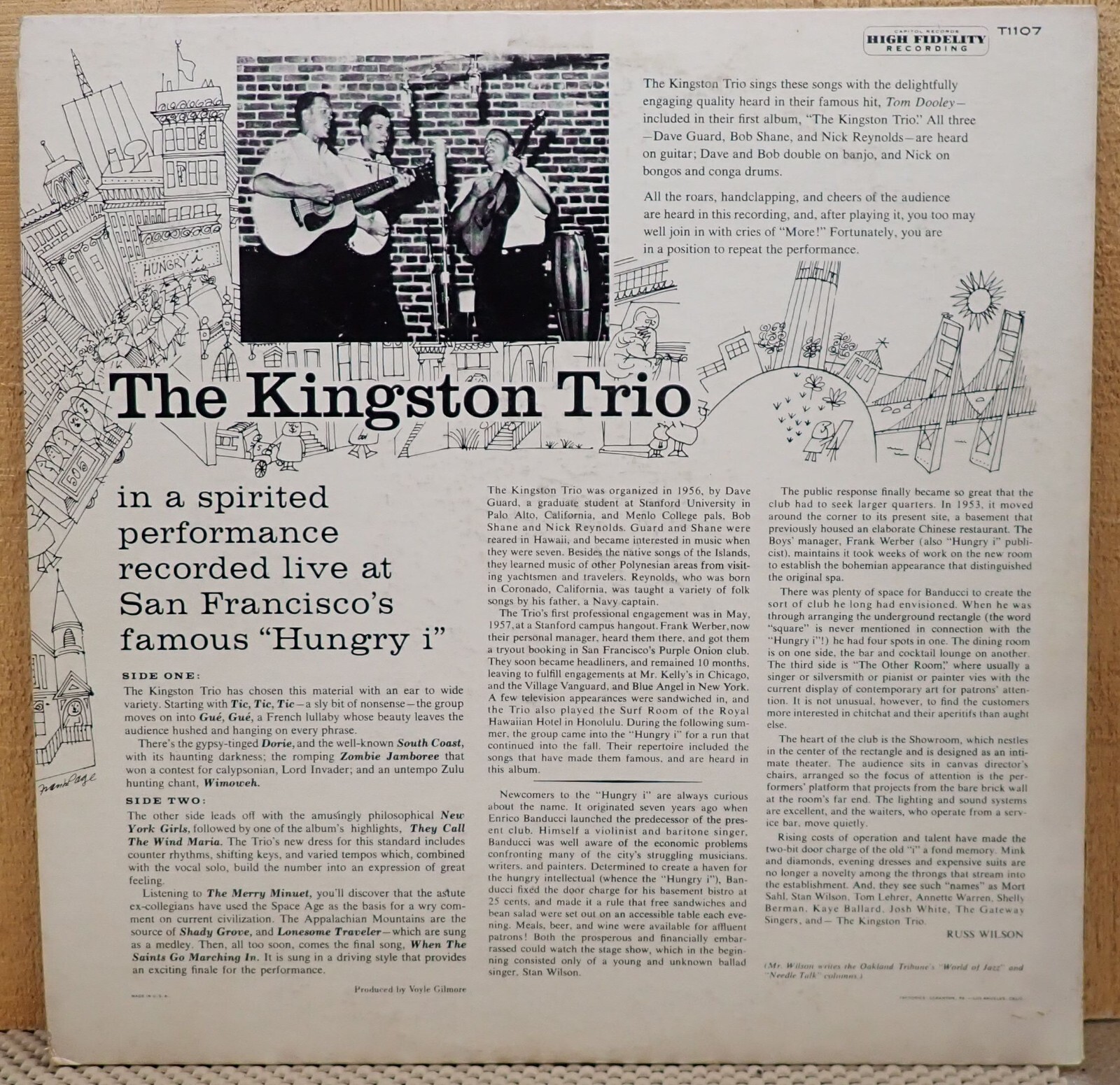 The Kingston Trio From The Hungry I Capitol Records 1959 Ebay 
