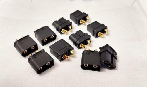 5 pairs AMASS XT60U XT60 Upgrade Plug Connector With 3.5mm Gold Plated 30A RC - Picture 2 of 9