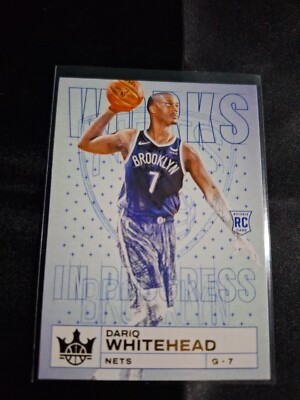 2023-24 COURT KINGS WORKS IN PROGRESS SP #7 DARIQ WHITEHEAD RC BROOKLYN NETS