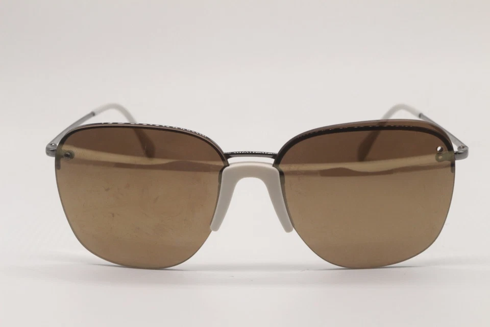 СОЛНЦЕЗАЩИТНЫЕ ОЧКИ PRADA SPORT SPS 53U 371-HD0 БЕЛЫЕ ЗЕРКАЛЬНЫЕ ПОДЛИННЫЕ ОПРАВЫ 57-13 - Изображение 2 из 4