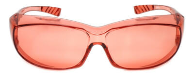 Medspex 6000 FL41 Pink Migraine Glasses Fitover Safety Glasses