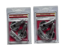 (2) LASCO 01-4001 Small Chrome Lavatory Faucet Lever Handles for Universal Brand