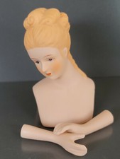 Mangelsen's   Porcelain Head  Hands   Braided Blonde Hair 2 1/4  Doll Making