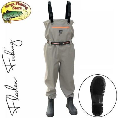 FLADEN Breathable Rockgrip Wathose - Angel Watstiefel Wasserdicht + ATMUNGSAKTIV
